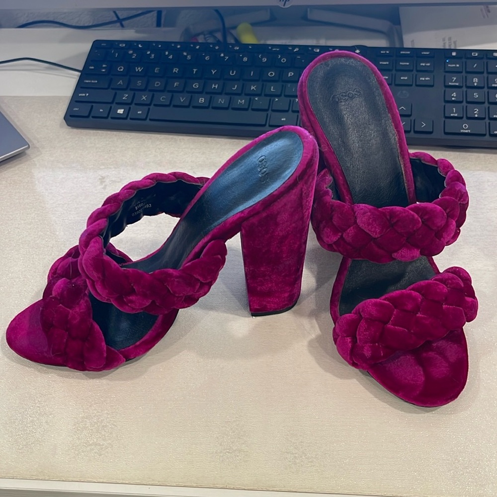 Velvet Fuchsia ASOS heels